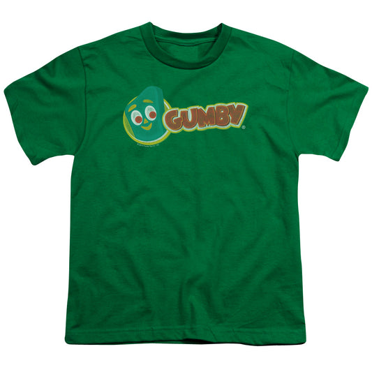 Gumby - Logo - Short Sleeve Youth 18/1 - Kelly Green T-shirt