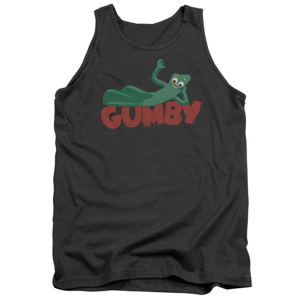 Gumby - On Logo - Adult Tank - Charcoal