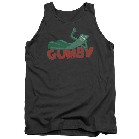 Gumby - On Logo - Adult Tank - Charcoal