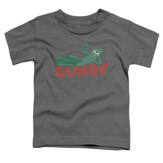Gumby - On Logo - Short Sleeve Toddler Tee - Charcoal T-shirt