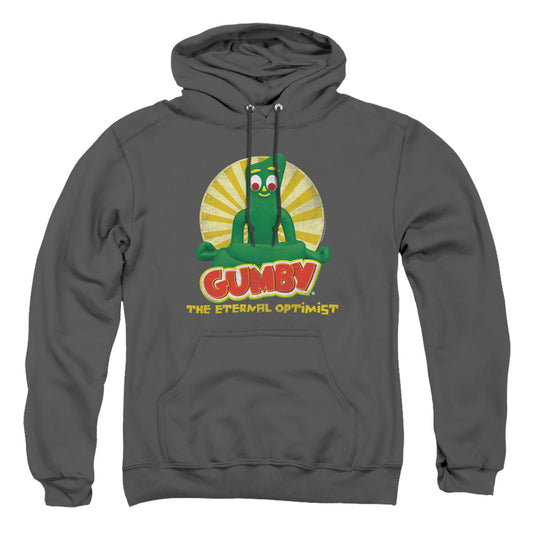 Gumby - Optimist - Adult Pull-over Hoodie - Charcoal
