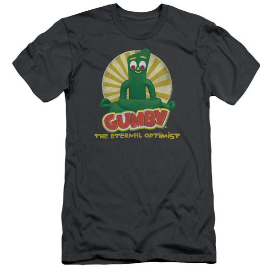 Gumby - Optimist - Short Sleeve Adult 30/1 - Charcoal T-shirt
