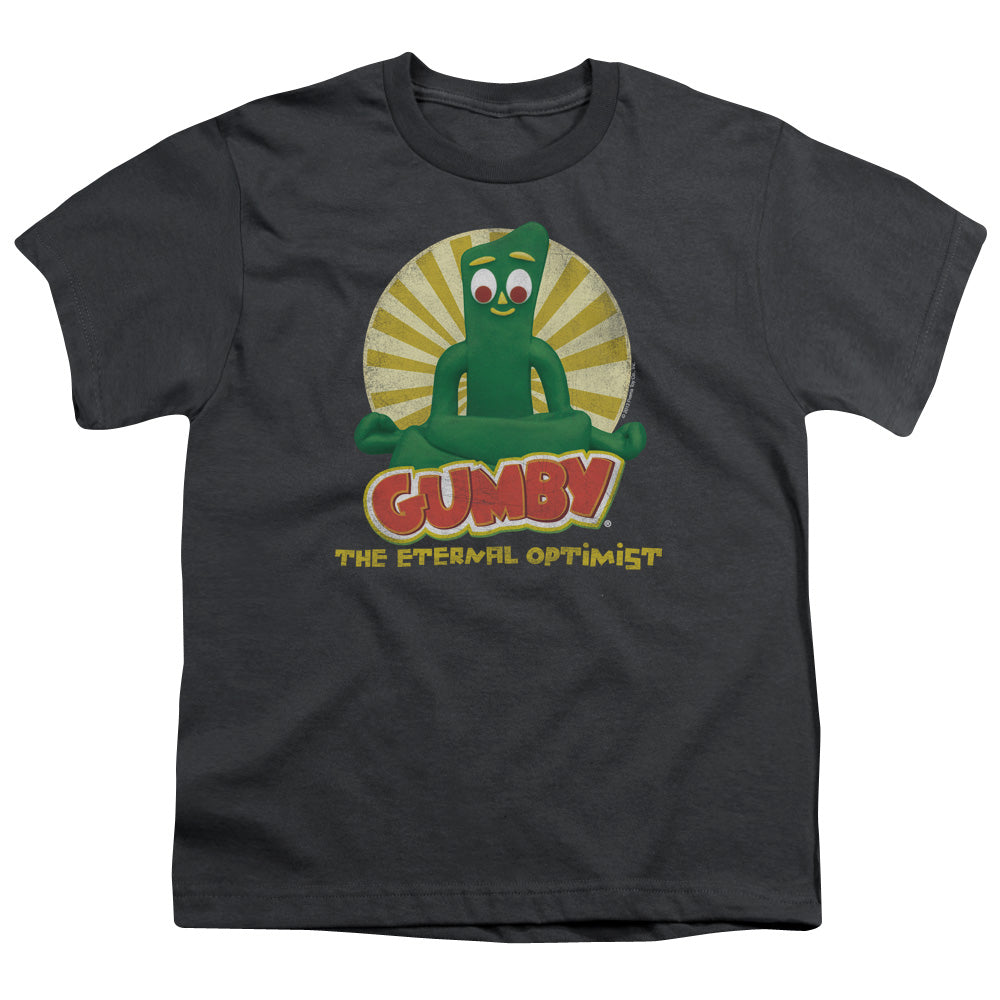 Gumby - Optimist - Short Sleeve Youth 18/1 - Charcoal T-shirt