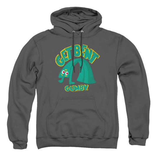 Gumby - Get Bent - Adult Pull-over Hoodie - Charcoal