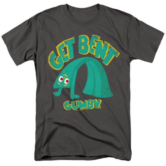 Gumby - Get Bent - Short Sleeve Adult 18/1 - Charcoal T-shirt