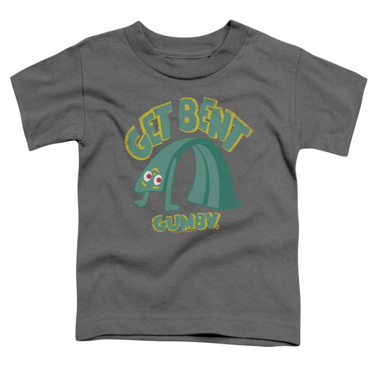 Gumby - Get Bent - Short Sleeve Toddler Tee - Charcoal T-shirt