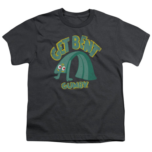 Gumby - Get Bent - Short Sleeve Youth 18/1 - Charcoal T-shirt