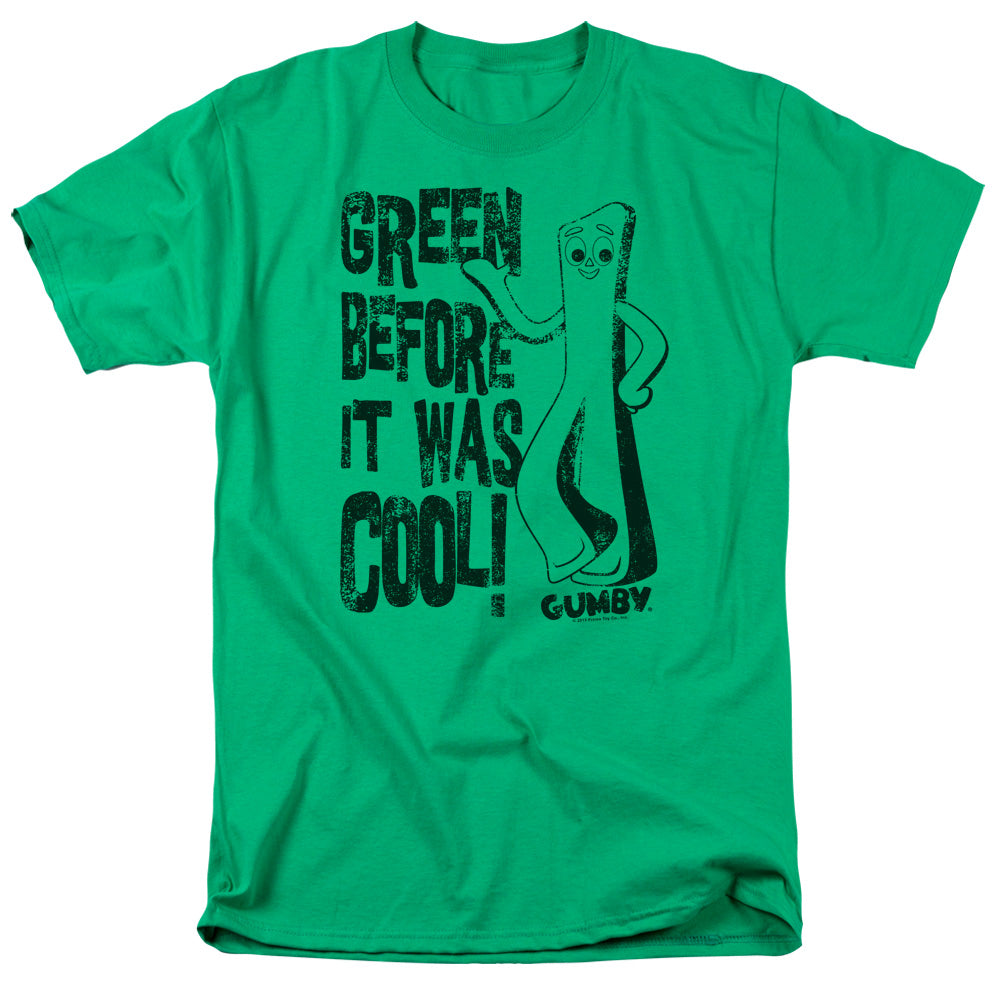 Gumby - Cool Green - Short Sleeve Adult 18/1 - Kelly Green T-shirt