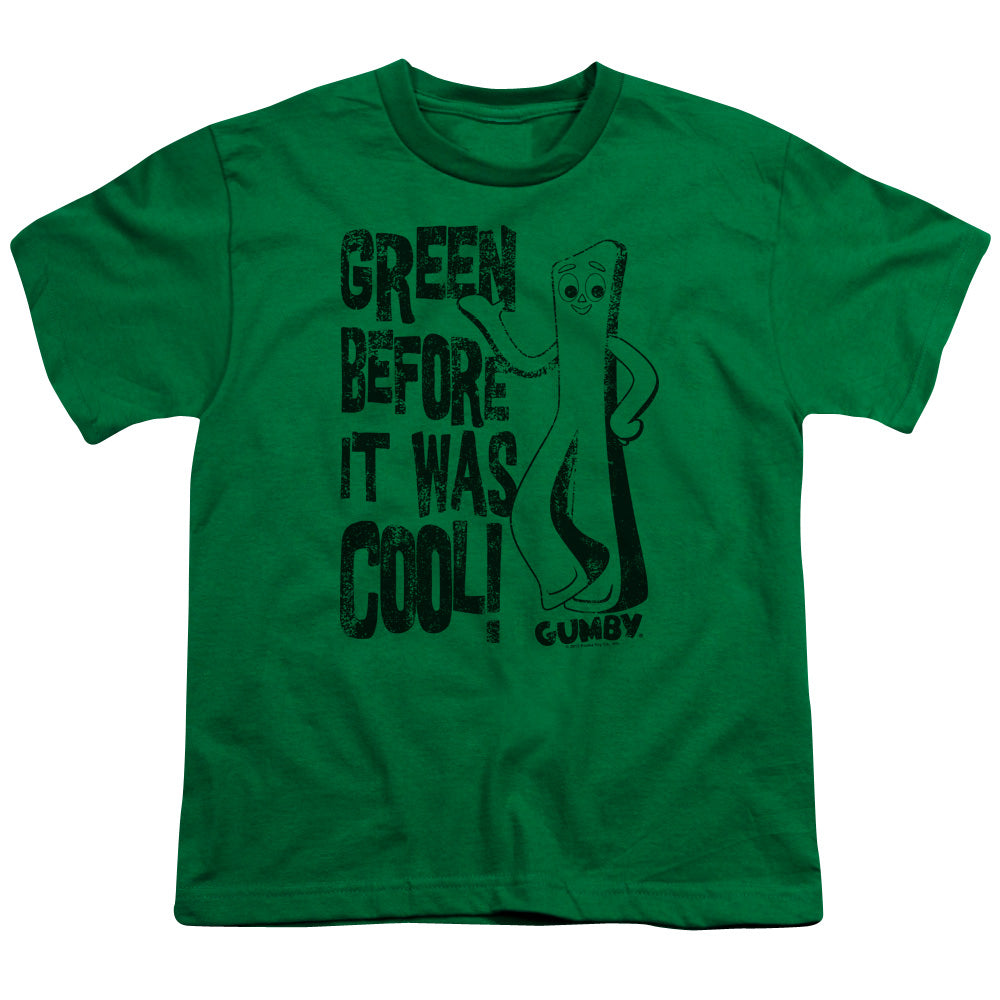 Gumby - Cool Green - Short Sleeve Youth 18/1 - Kelly Green T-shirt