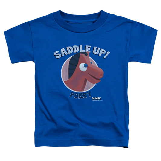 Gumby - Saddle Up - Short Sleeve Toddler Tee - Royal Blue T-shirt