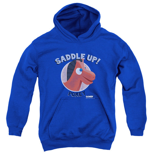Gumby - Saddle Up - Youth Pull-over Hoodie - Royal