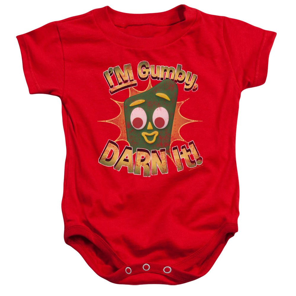 Gumby - Darn It-infant Snapsuit - Red