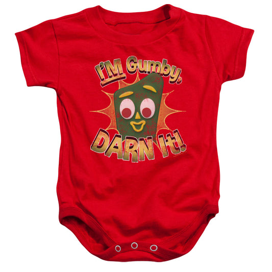 Gumby - Darn It-infant Snapsuit - Red