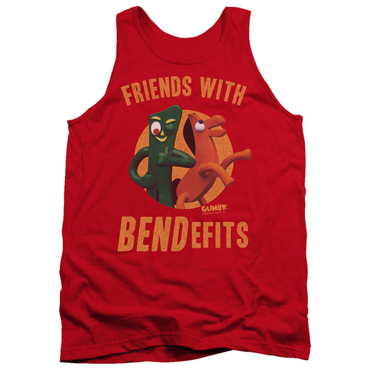 Gumby - Bendefits - Adult Tank - Red