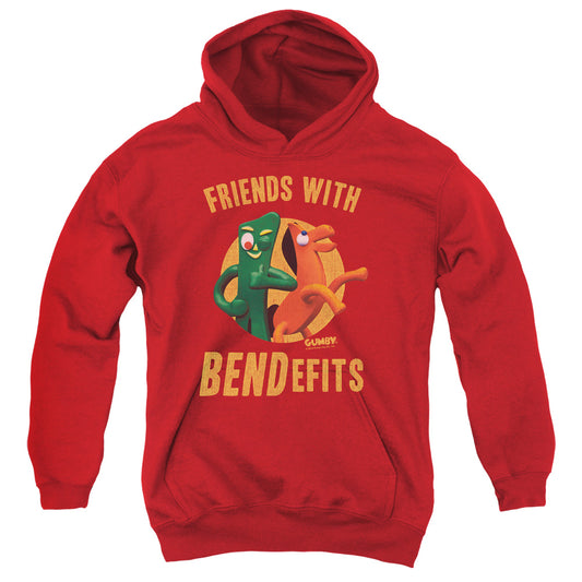 Gumby - Bendefits - Youth Pull-over Hoodie - Red