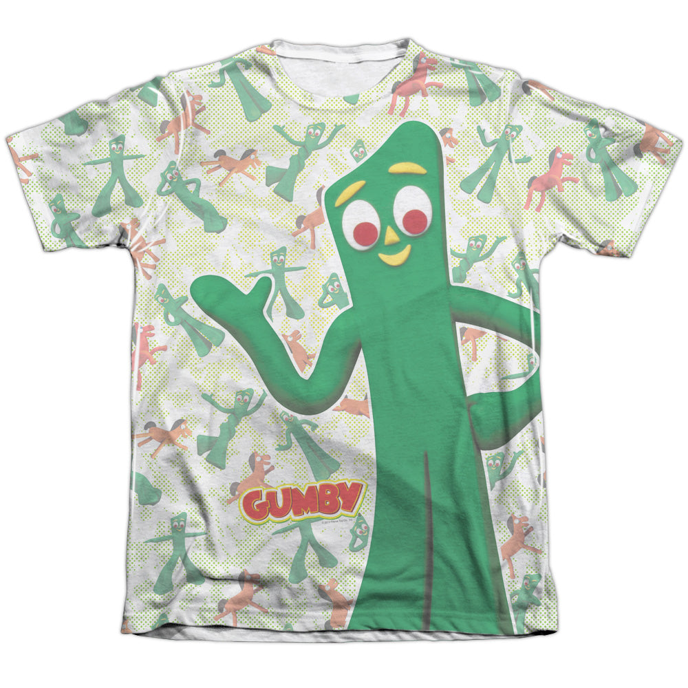 GUMBY FRIENDLY GREETING-ADULT POLY/COTTON T-Shirt