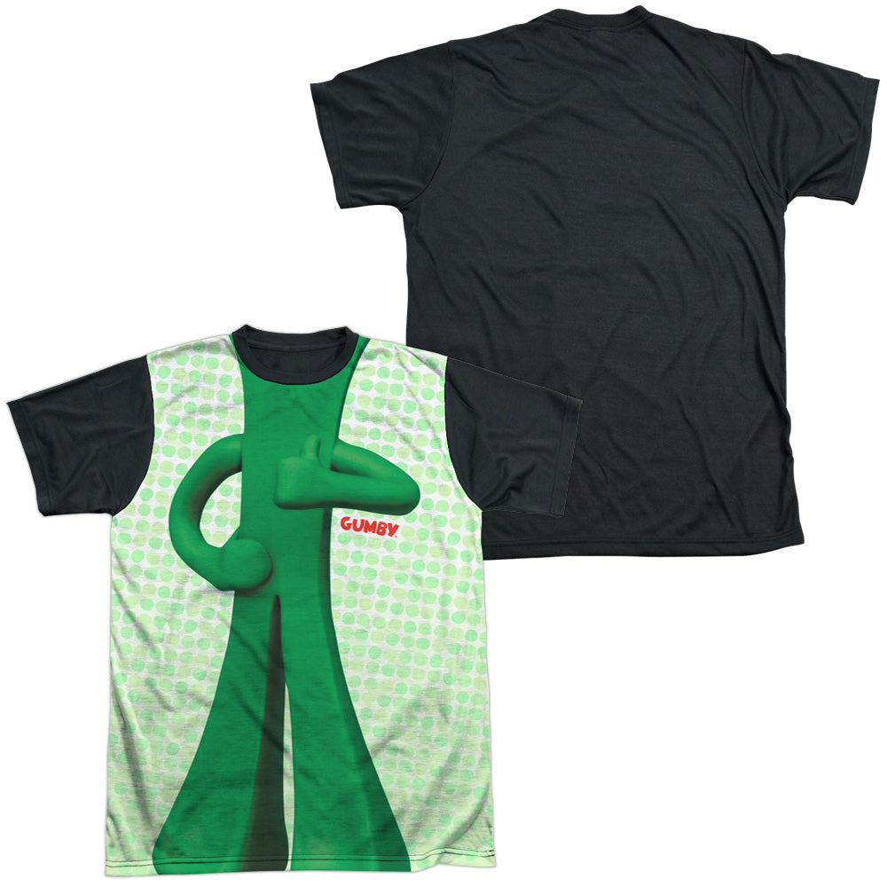 Gumby - Gumb Me Sub - Short Sleeve Adult White Front Black Back   - White T-shirt