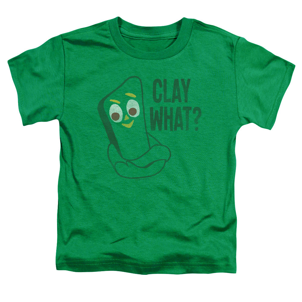 Gumby - Clay What - Short Sleeve Toddler Tee - Kelly Green T-shirt
