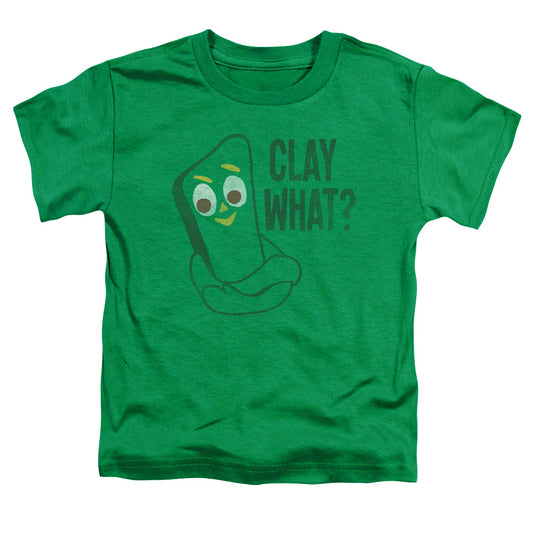 Gumby - Clay What - Short Sleeve Toddler Tee - Kelly Green T-shirt