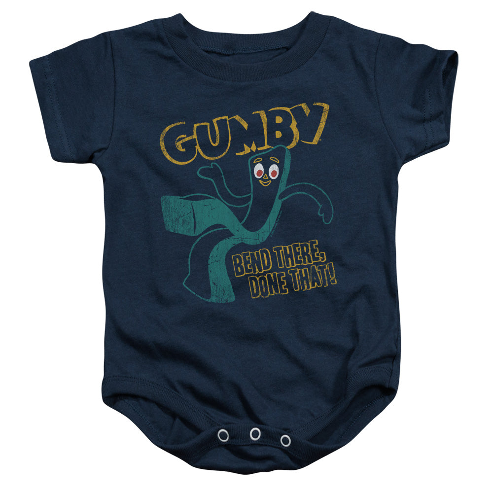 Gumby - Bend There-infant Snapsuit - Navy