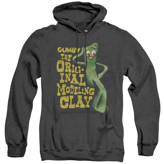 Gumby - So Punny - Adult Heather Hoodie - Black