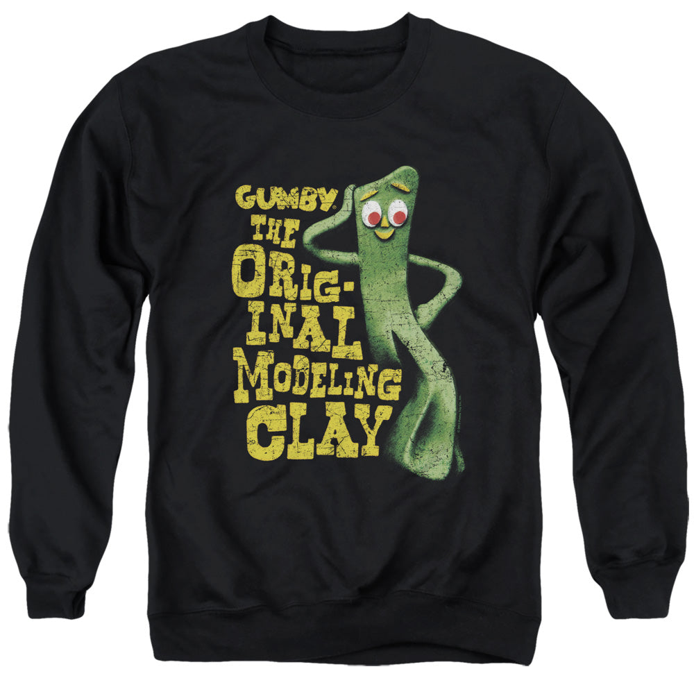 Gumby - So Punny - Adult Crewneck Sweatshirt - Black