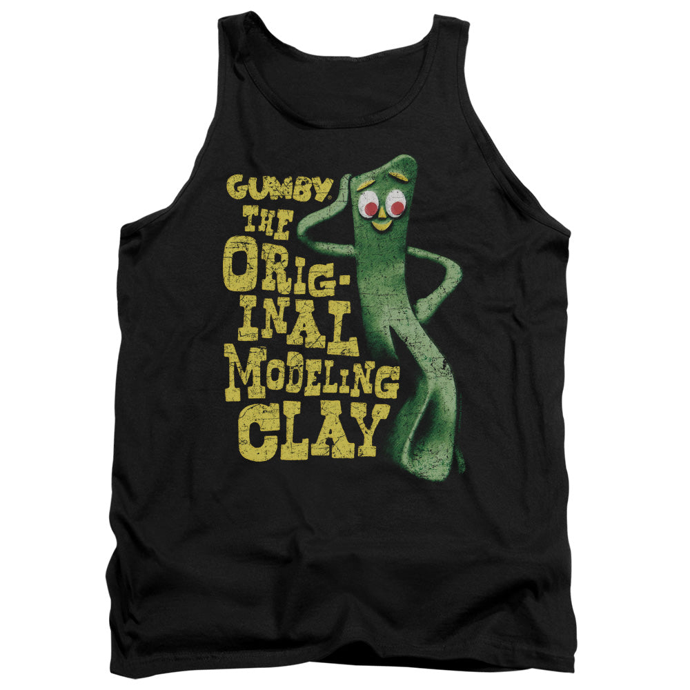 Gumby - So Punny - Adult Tank - Black