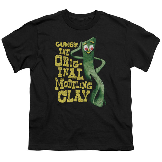 Gumby - So Punny - Short Sleeve Youth 18/1 - Black T-shirt