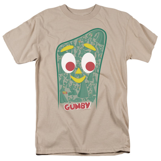 Gumby - Inside Gumby - Short Sleeve Adult 18/1 - Sand T-shirt
