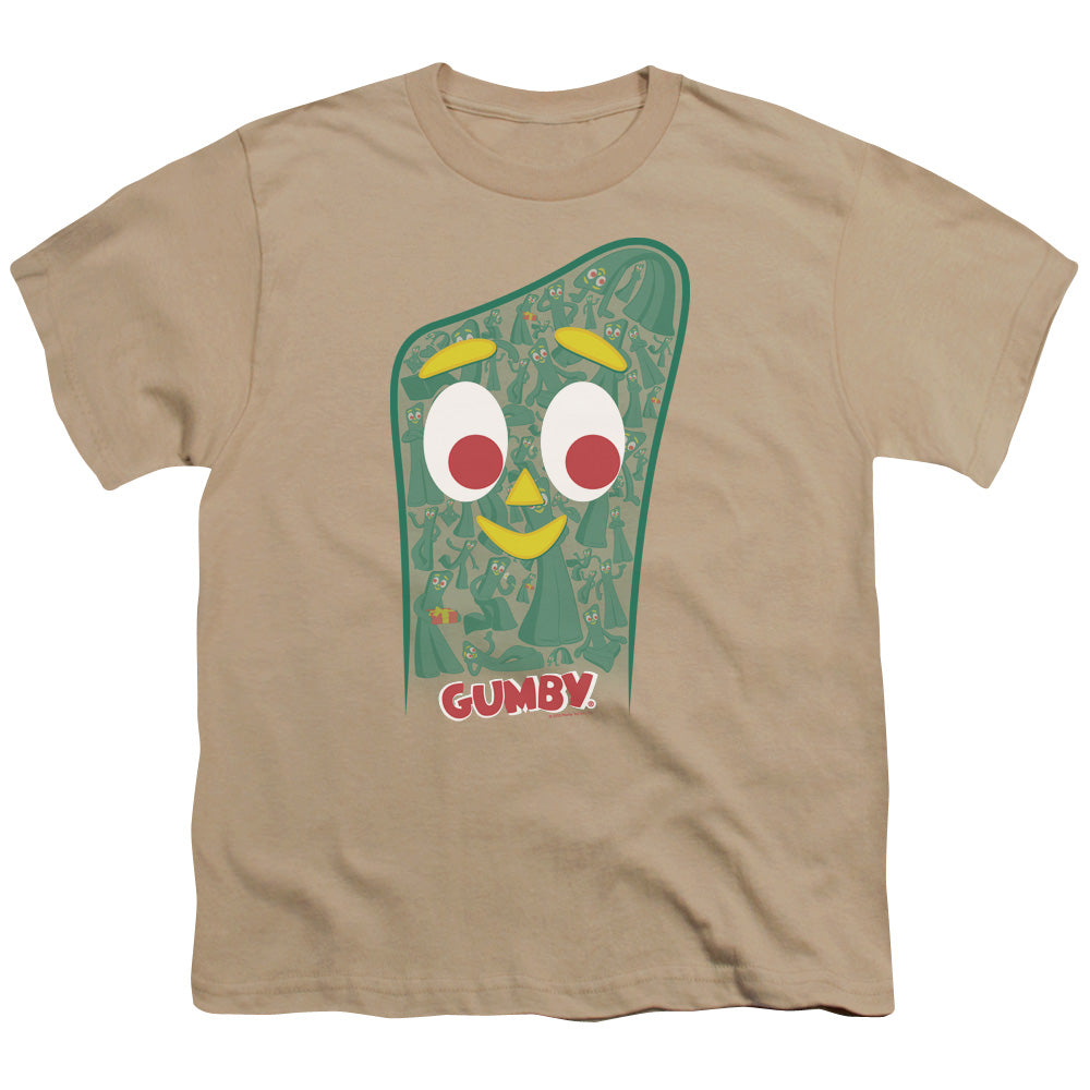 Gumby - Inside Gumby - Short Sleeve Youth 18/1 - Sand T-shirt