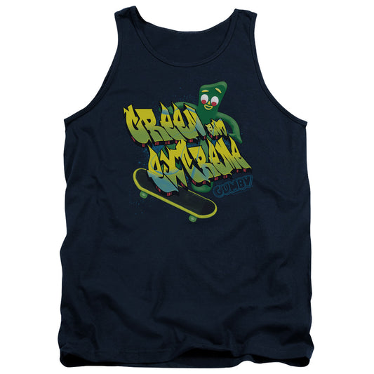 Gumby - Green And Extreme - Adult Tank - Navy