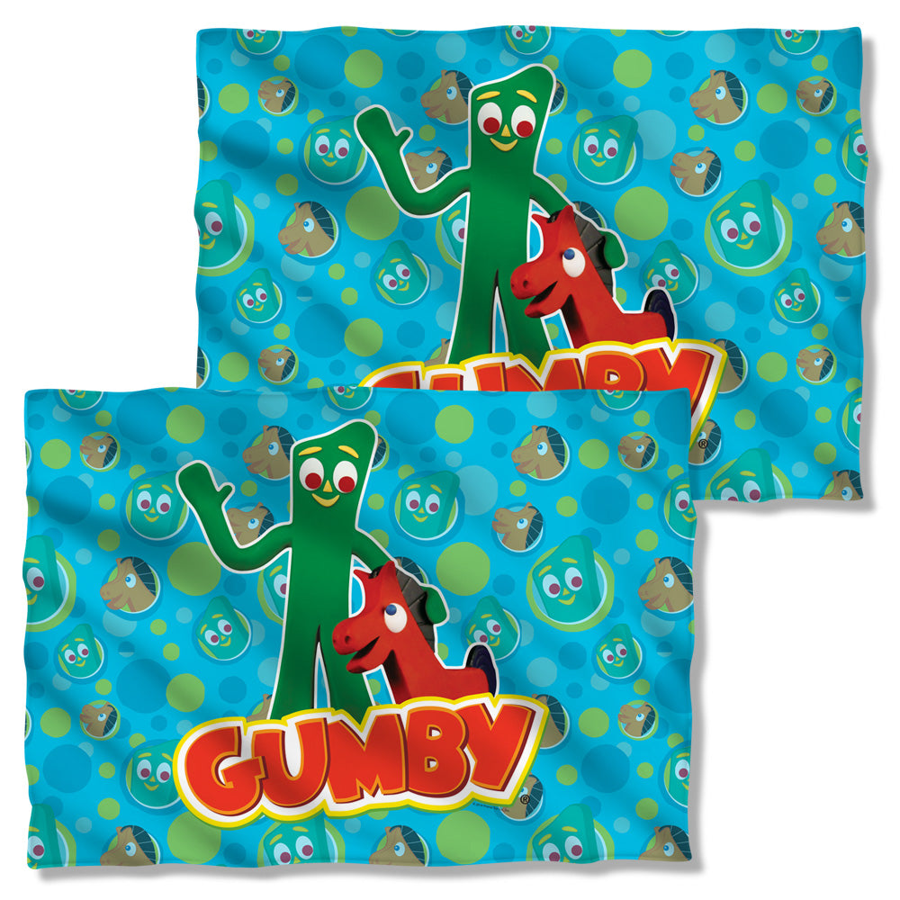 Gumby - Best Friends (Front/back Print) - Pillow Case - White
