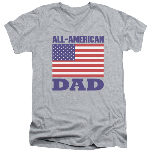 All - Short Sleeve Adult V-neck - Athletic Heather T-shirt