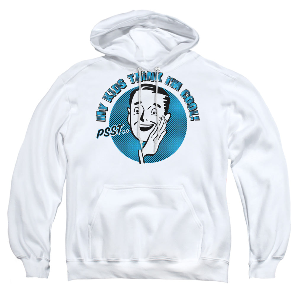 My Kids Think Im Cool - Adult Pull-over Hoodie - White