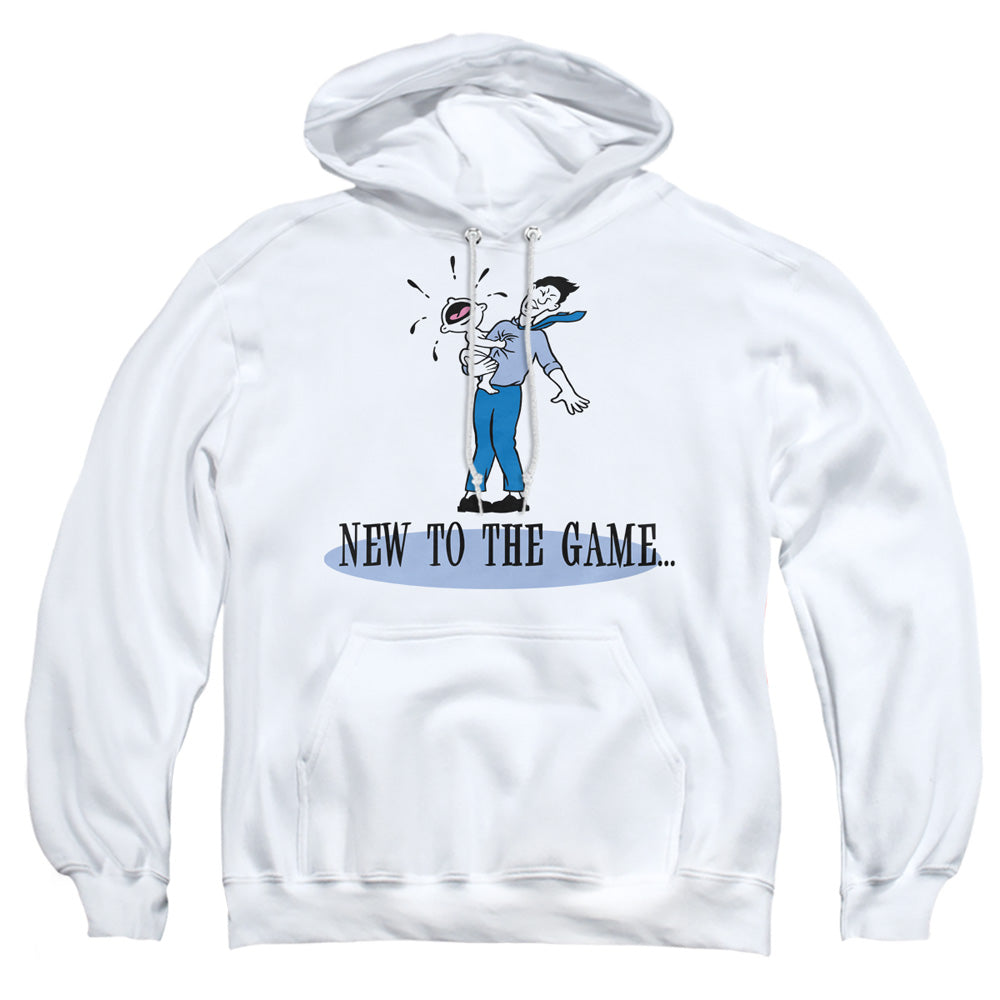 New To The Game - Adult Pull-over Hoodie - White
