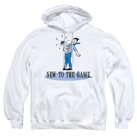New To The Game - Adult Pull-over Hoodie - White