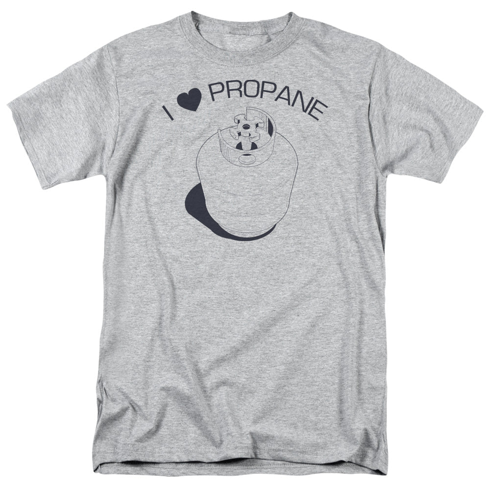 I Heart Propane - Short Sleeve Adult 18 - 1 - Athletic Heather T-shirt