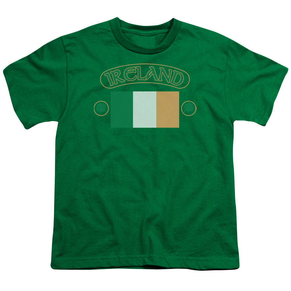 Ireland Flag - Short Sleeve Youth 18 - 1 - Hunter Green T-shirt