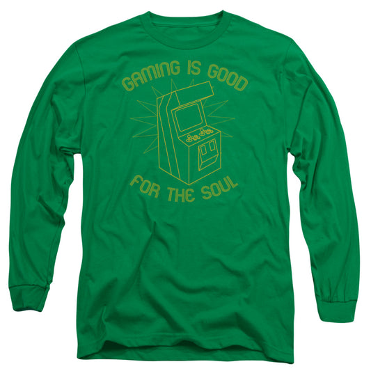 Gaming For The Soul - Long Sleeve Adult 18 - 1 - Kelly Green T-shirt