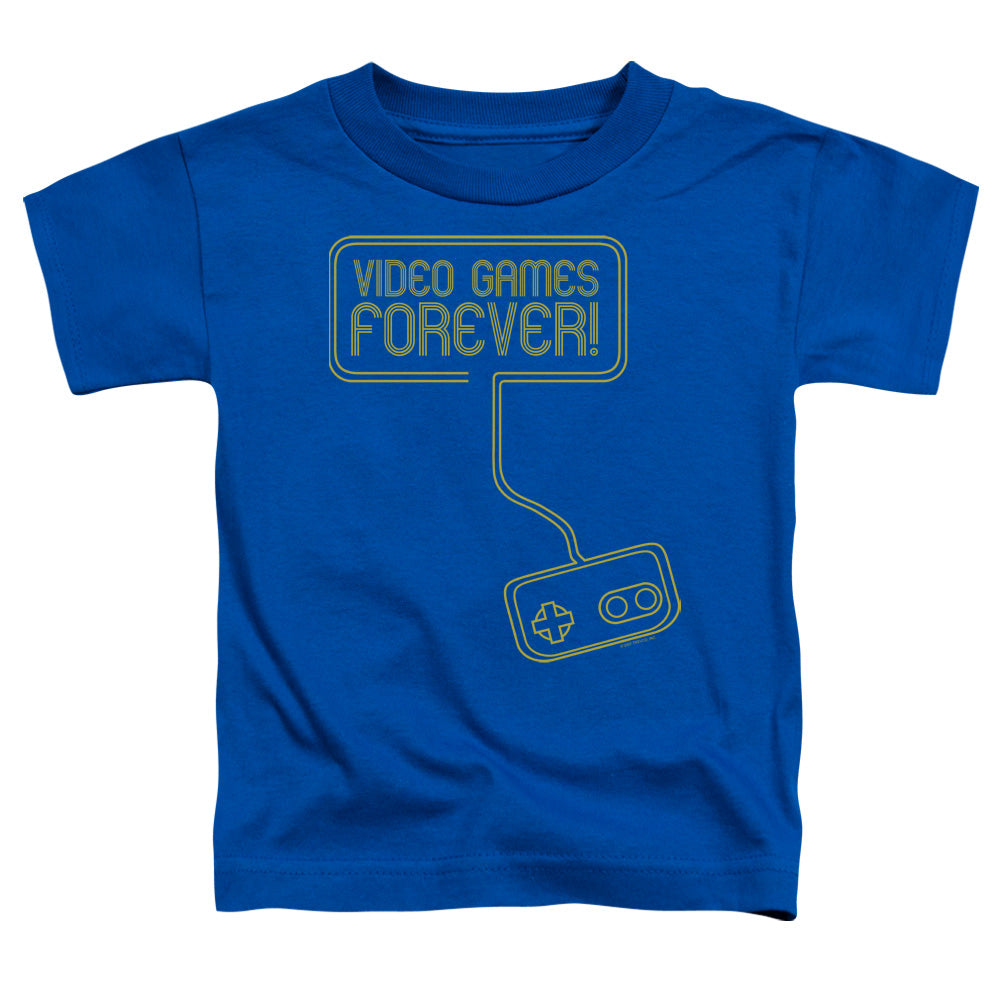 Video Games Forever - Short Sleeve Toddler Tee - Royal Blue T-shirt