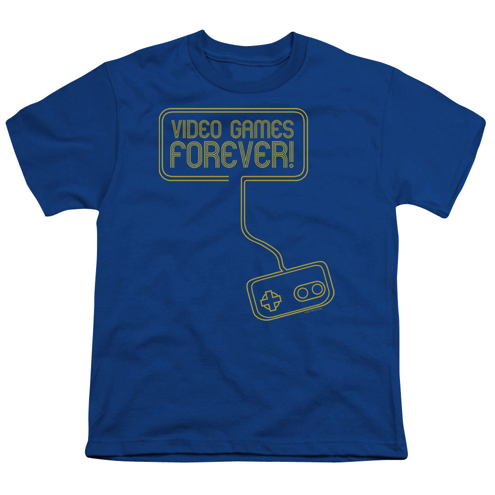 Video Games Forever - Short Sleeve Youth 18 - 1 - Royal Blue T-shirt