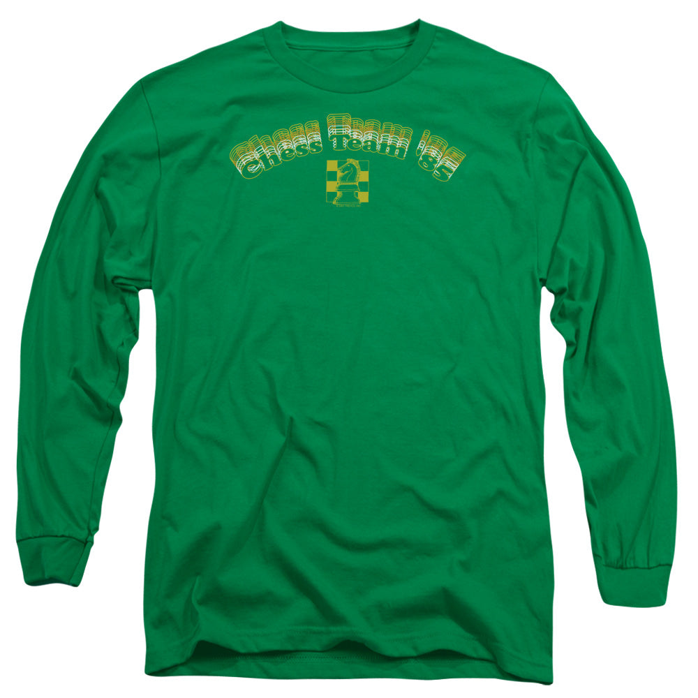 Chess Team  85 - Long Sleeve Adult 18 - 1 - Kelly Green T-shirt