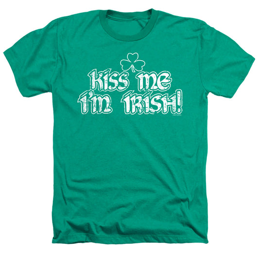 Kiss Me Im Irish - Adult Heather - Kelly Green