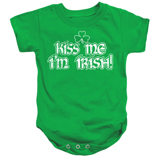 Kiss Me Im Irish-infant Snapsuit - Kelly Green