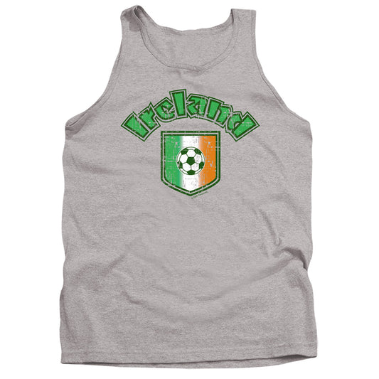 Ireland With Soccer Flag - Adult Tank - Athletic Heather