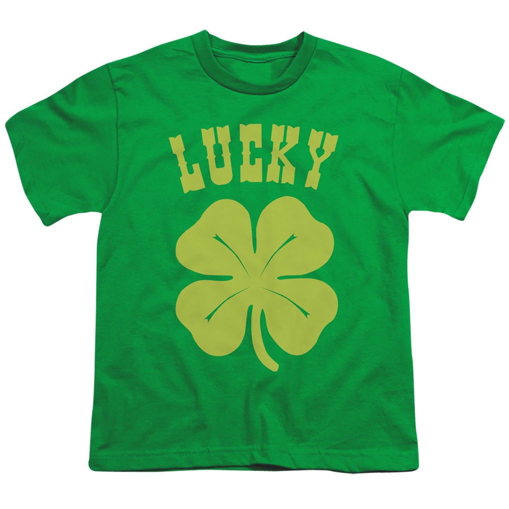 Lucky Shamrock - Short Sleeve Youth 18 - 1 - Kelly Green T-shirt