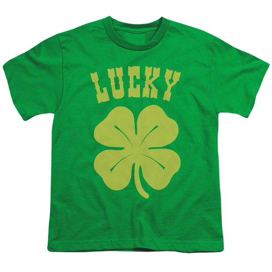 Lucky Shamrock - Short Sleeve Youth 18 - 1 - Kelly Green T-shirt