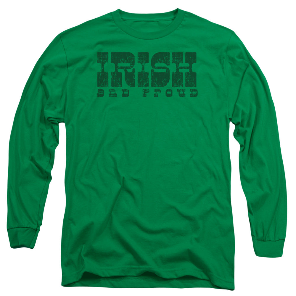 Irish And Proud - Long Sleeve Adult 18 - 1 - Kelly Green T-shirt