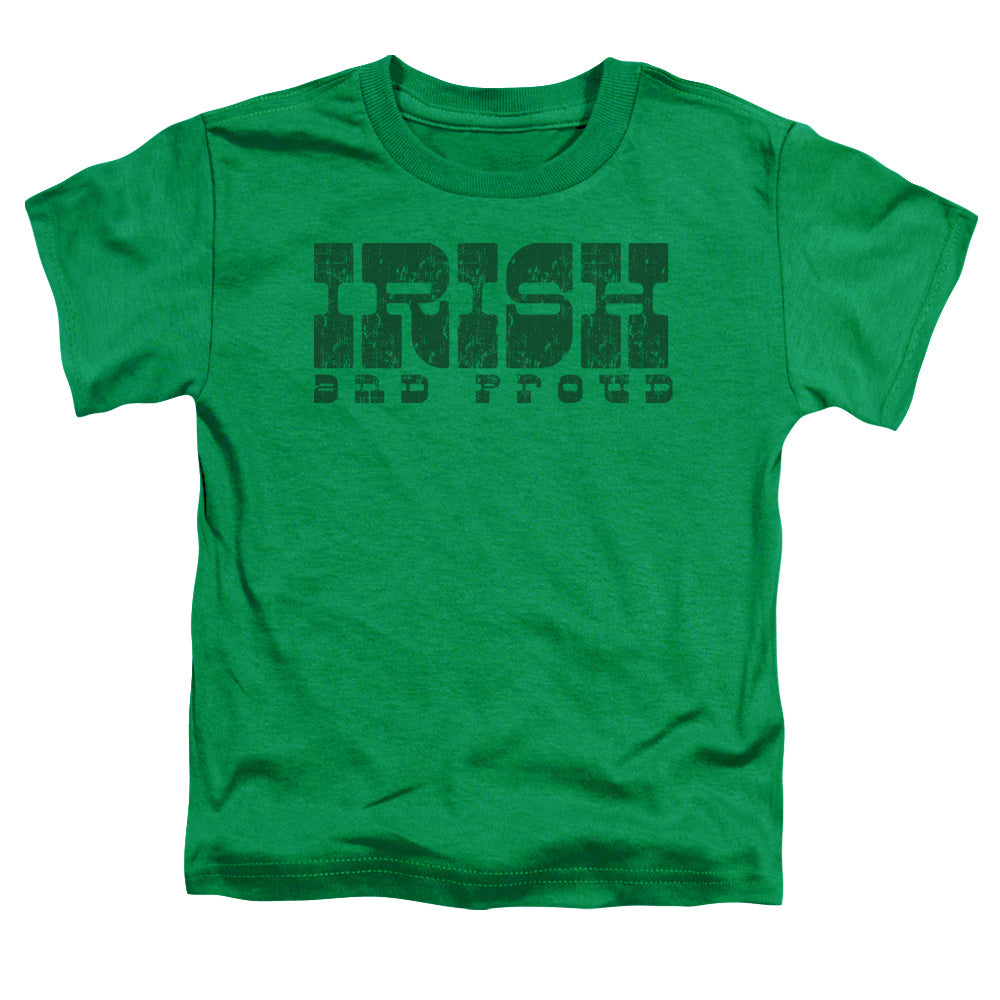 Irish And Proud - Short Sleeve Toddler Tee - Kelly Green T-shirt