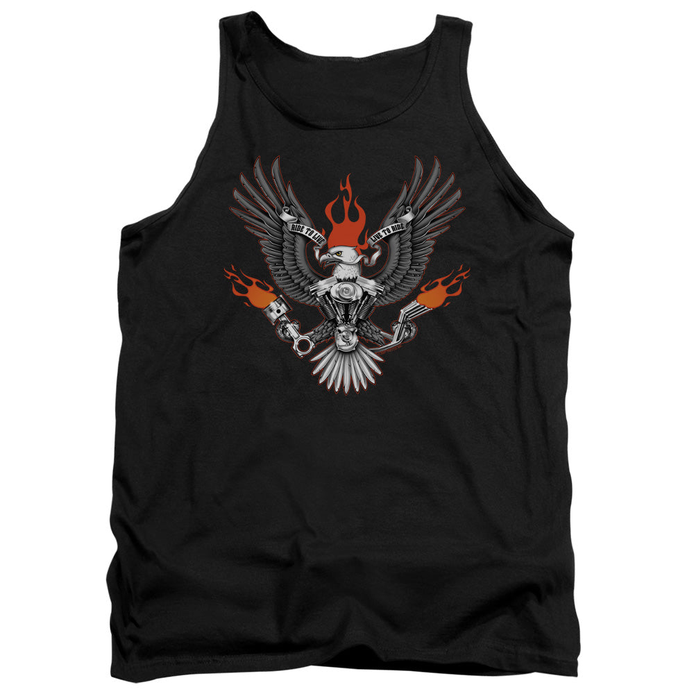 Biker Eagle - Adult Tank - Black